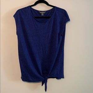 Blue Tommy Bahama Front Tie Tee-Shirt, Small